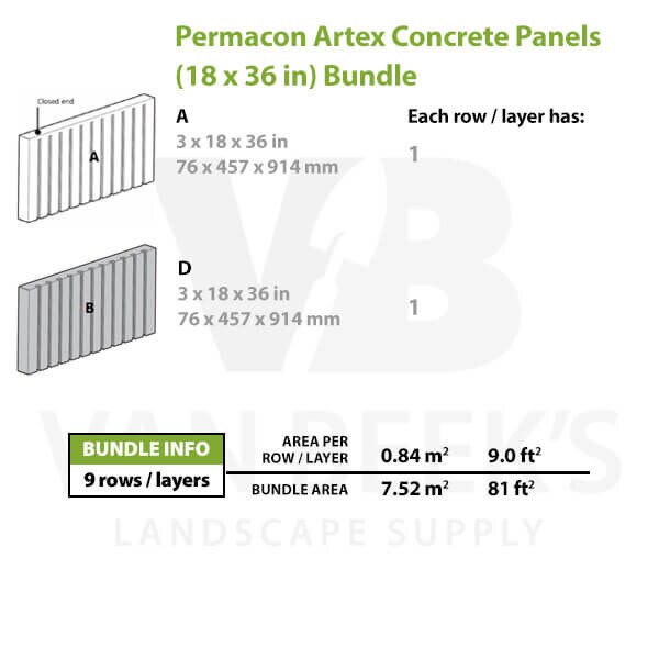 Permacon Artex Concrete Panel